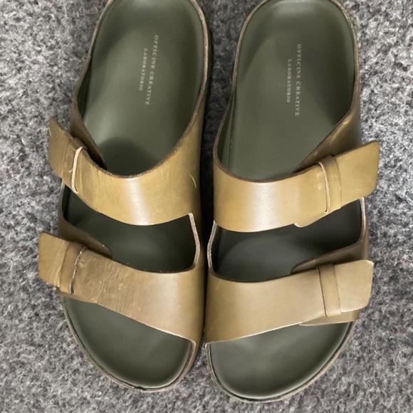 Officine Creative Leather Sandals Green main image 8